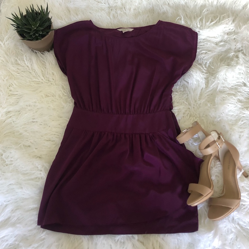 BCBGeneration purple/plum silk dress. Size 2.